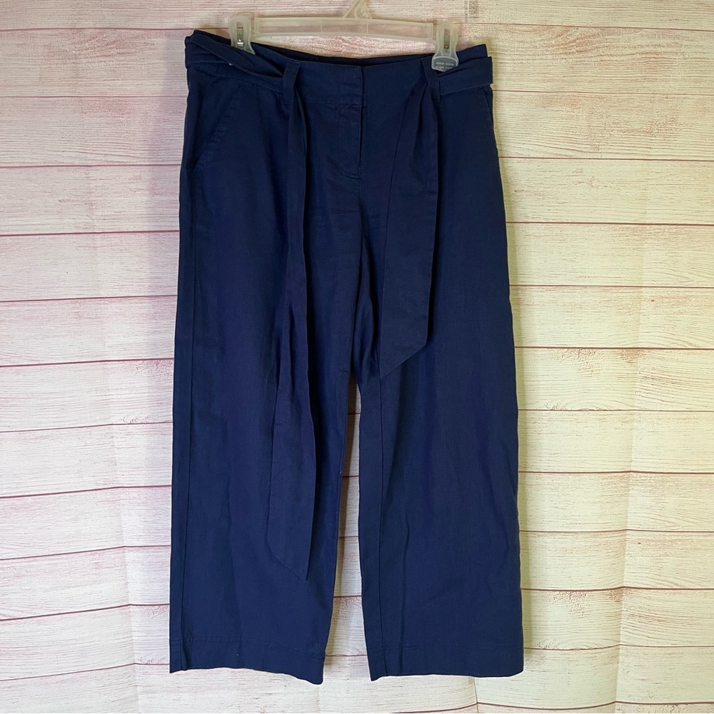 Vineyard Vines Navy‎ Blue Linen Blend Pants Size 2